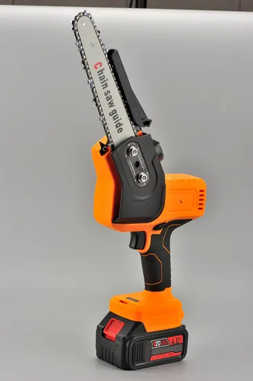 Índice de ouro profissional 21v cortador de madeira bateria de lítio sem fio 6/8 Polegada mini motosserra elétrica portátil com acessórios